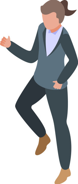 公司女孩偶像等距总监图片下载