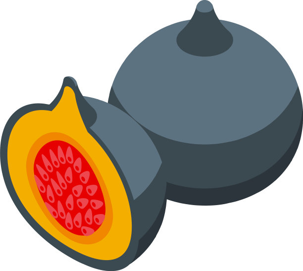 克罗地亚水果食品图标等距城市图片下载