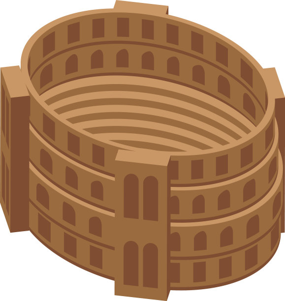 克罗地亚竞技场象征欧洲等距城市图片下载