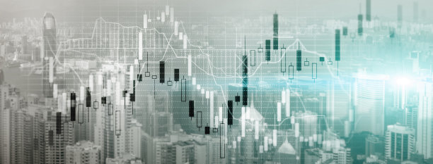 以城市为背景的蜡烛和市场图片下载