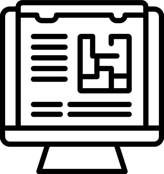 工程师电脑图标轮廓女人图片下载