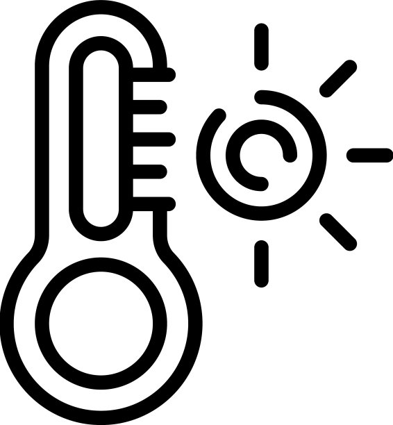 夏季热温度图标概述水图片下载