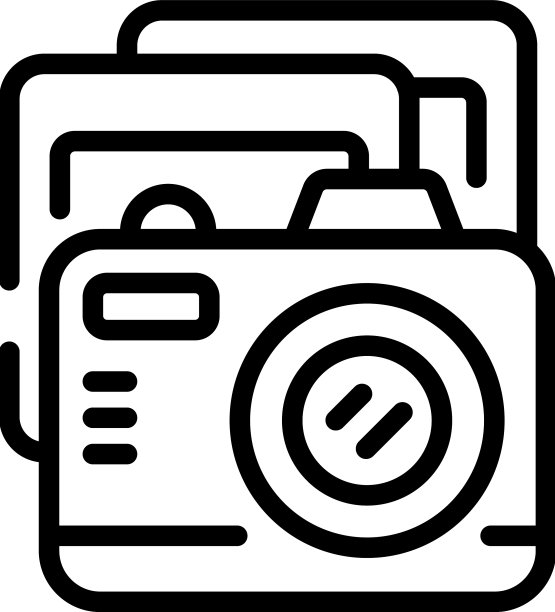 游泳营地相机图标概述夏天的水图片下载