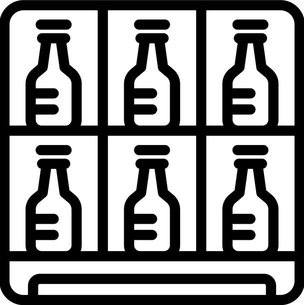 酒窖食品图标轮廓（含桶）图片下载