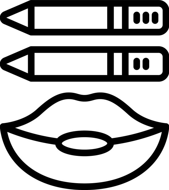 口红图标轮廓美妆图片下载