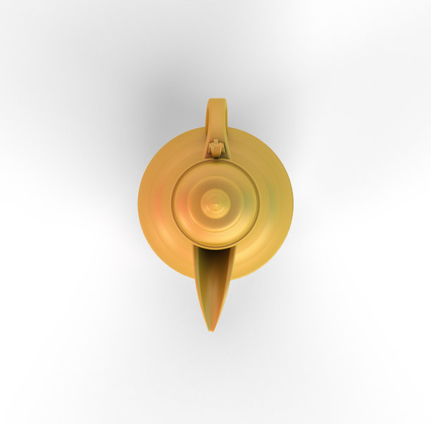 斋月咖啡壶俯视图图片下载