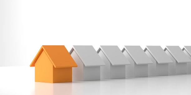 在其他房子中独一无二的房子图片下载