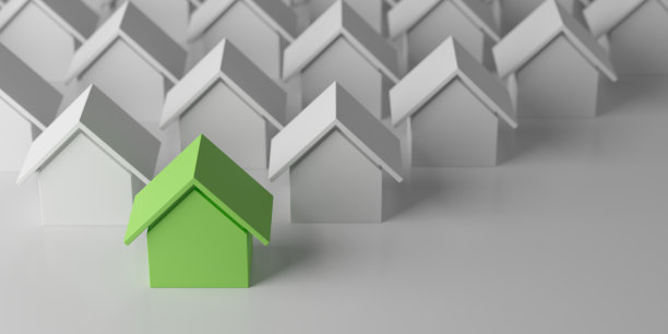 在其他房子中独一无二的房子图片下载