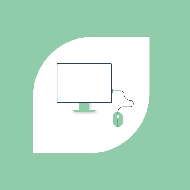 显示器键盘和鼠标矢量插图图片下载