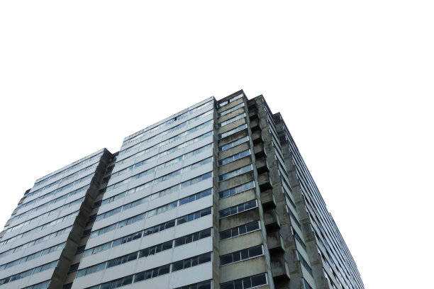 废弃的公寓楼图片下载