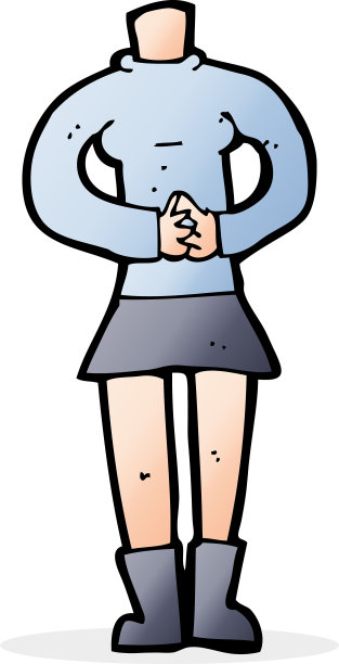 卡通女性身体(添加照片或混搭卡通)图片下载