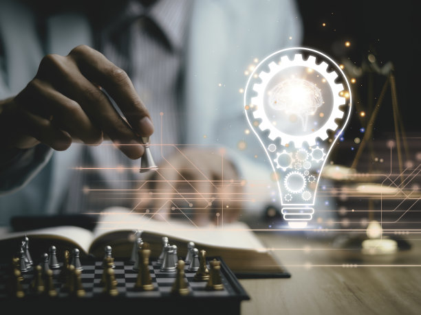 商人下象棋，思考解决问题的方法。商业竞赛策划团队合作，国际象棋，理念与竞争与战略，商业成功概念，战略概念。图片下载