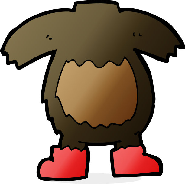 卡通黑熊身体(混搭或添加自己的照片)图片下载