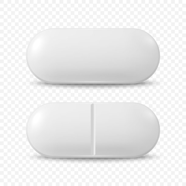 矢量三维现实的白色医药药丸，胶囊，药片图标集隔离。前视图。医学的概念图片下载