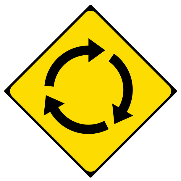 十字路口的箭头图标图片下载