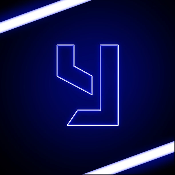 霓虹灯字母与剪辑路径。三维演示图片下载