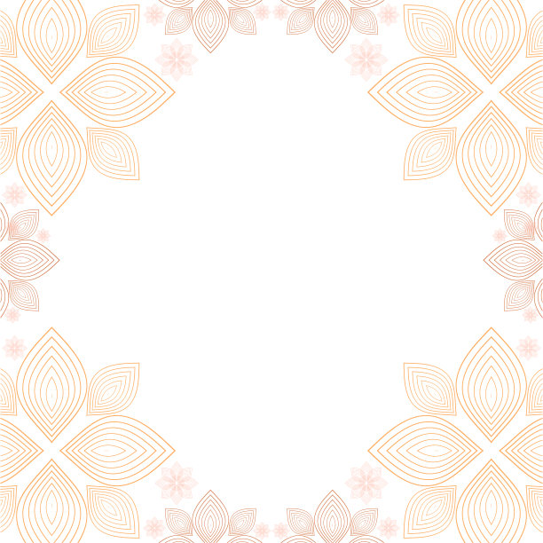 漂亮的花框，花的装饰点缀。设计元素。图片下载