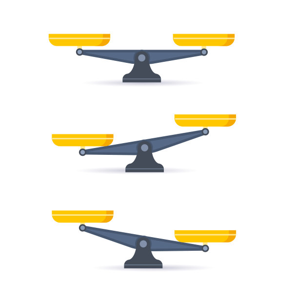 规模图标。天秤座孤立在白色背景上。矢量图图片下载