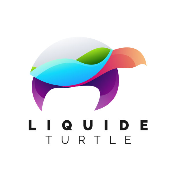 独特的龟设计与液体龟的概念图片下载