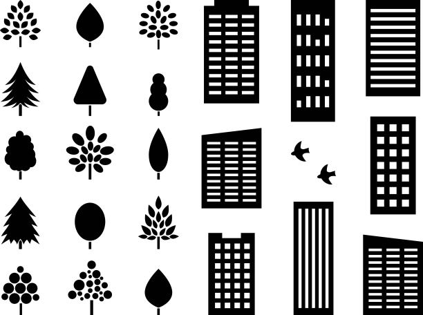 城市图标集图片下载