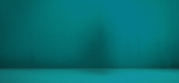 厨房空酒吧背景，工作室房间车间绿蓝白水泥墙图片下载