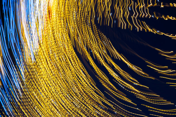 抽象模糊运动灯的花环图片下载