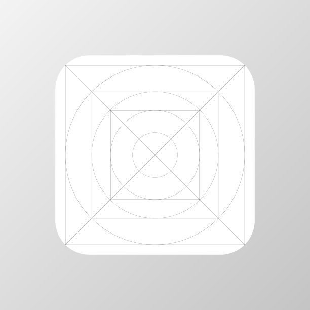 应用程序图标模板与指南，网格。图片下载