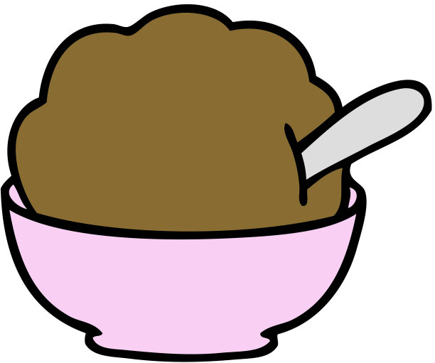 手绘的古怪卡通巧克力冰淇淋图片下载