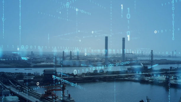 现代城市景观和上升的箭头符号。城市发展理念。图片下载