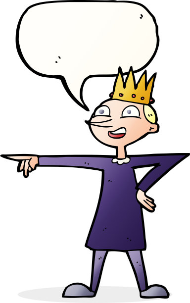 卡通指着王子说话泡泡图片下载