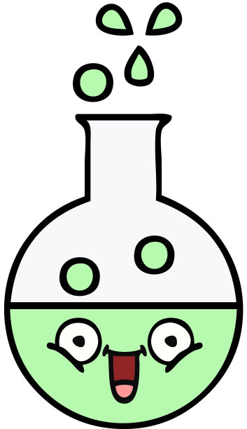 可爱的试管卡通图片下载