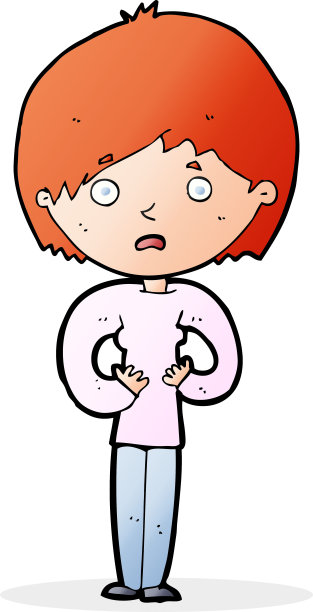 制作《谁是我》的卡通女人?手势图片下载