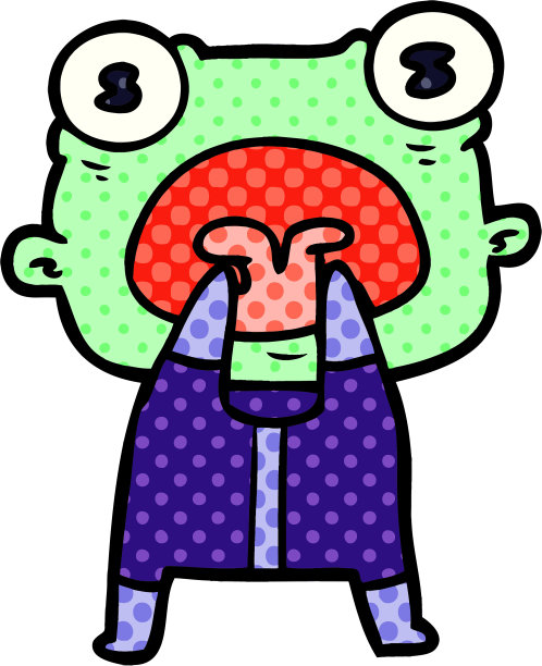 卡通怪异外星人交流图片下载