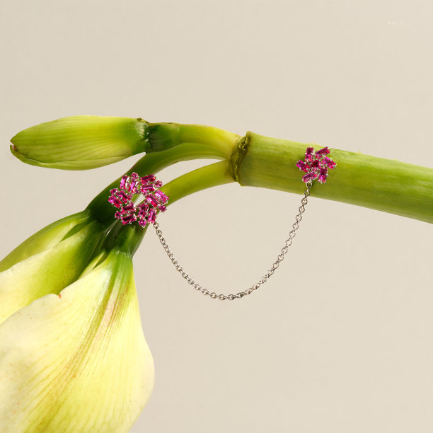 优雅的珠宝套装。镶有宝石的首饰。珠宝配件拼贴。产品静物概念。戒指、项链和耳环。图片下载