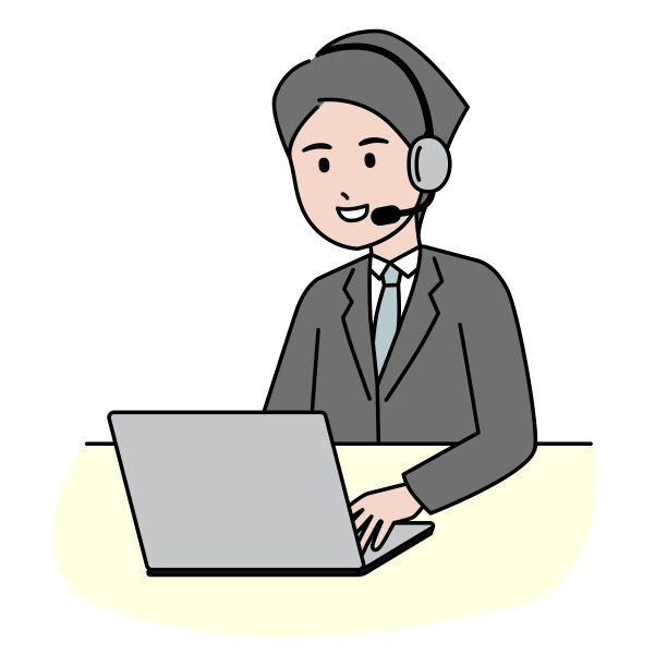 一名在客户支持部门工作的操作员图片下载