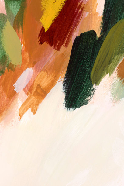 手绘水彩抽象卡片与复制空间图片下载