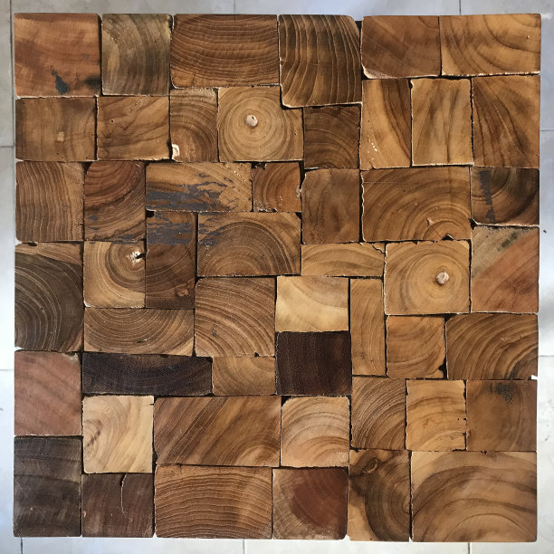 乡村柚木木片矩形图案图片下载