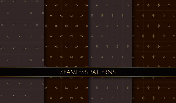一套无缝模式。矢量插图。图片下载