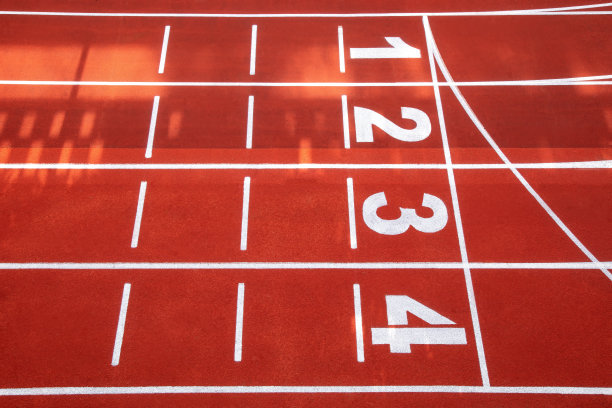 红色塑胶跑道背景图片下载