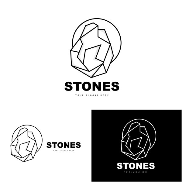 石材，矢量石材现代几何线条风格，设计为审美装饰，品牌现代产品，简单的图标抽象美学几何线图片下载