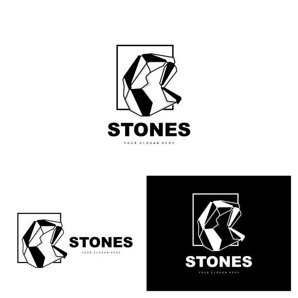 石材，矢量石材现代几何线条风格，设计为审美装饰，品牌现代产品，简单的图标抽象美学几何线图片下载