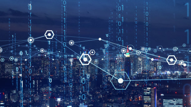 智慧城市与通信网络概念。5克。LPWA(低功率广域)。无线通信。图片下载