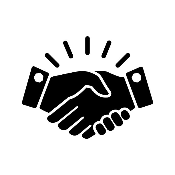 伙伴关系，握手图标。图片下载