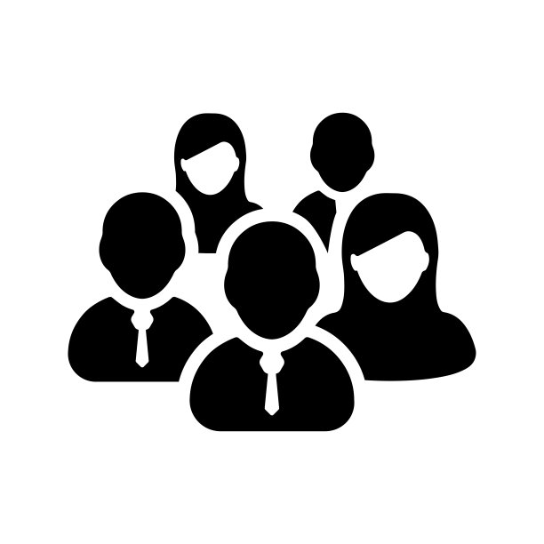 客户，客户，客户图标。黑色矢量图形。图片下载