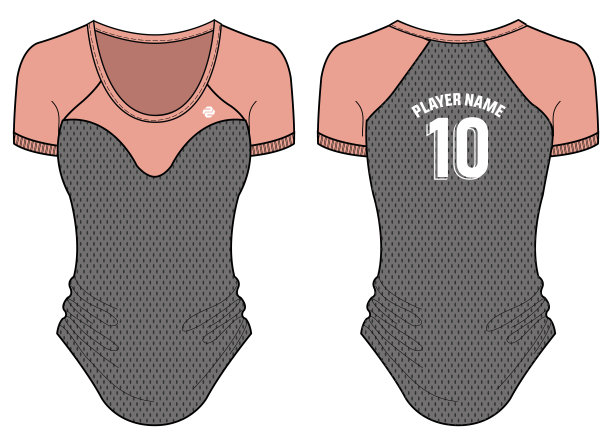 女子运动t恤运动衫设计平面草图插图矢量适合女生和女士为羽毛球，足球，无挡板篮球，足球，网球，排球运动衫制服运动积极穿着图片下载