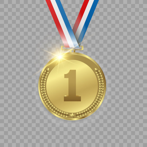 一套金、铜、银。奖章孤立在透明的背景上。赢家概念的矢量插图。图片下载
