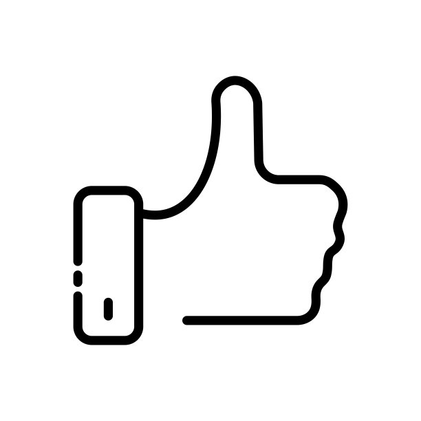 像线图标。竖起大拇指，心，交流，对话，聊天，链接，焦点，反应，通知。通信的概念。矢量黑线图标在白色背景图片下载