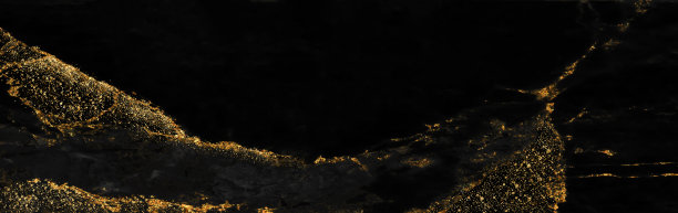 黑金大理石奢华质感金色线条图案抽象背景。全景大理石纹理设计横幅，邀请，壁纸，标题，网站，印刷广告，包装设计模板图片下载