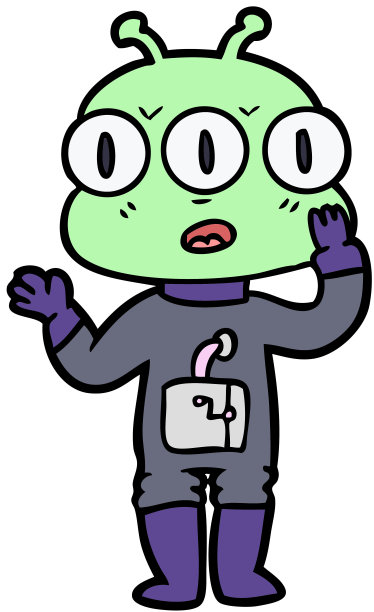 卡通三眼外星人图片下载