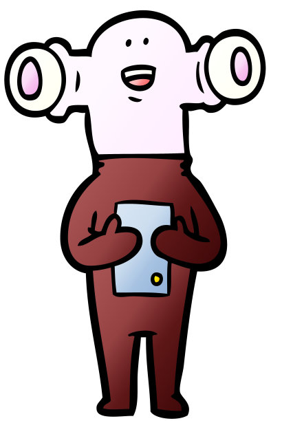 友好的卡通外星人图片下载